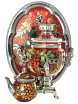 Набор самовар электрический 3 литра с росписью "Птица в рябине", арт. 130587 фото 1 — Samovars.ru